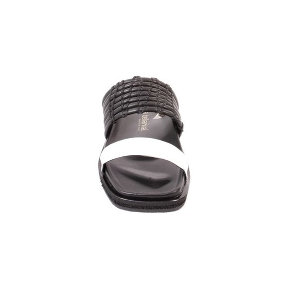 Laura Bellariva 7843 Black / Silver Leather Platform Sandals - Picture 7 of 8